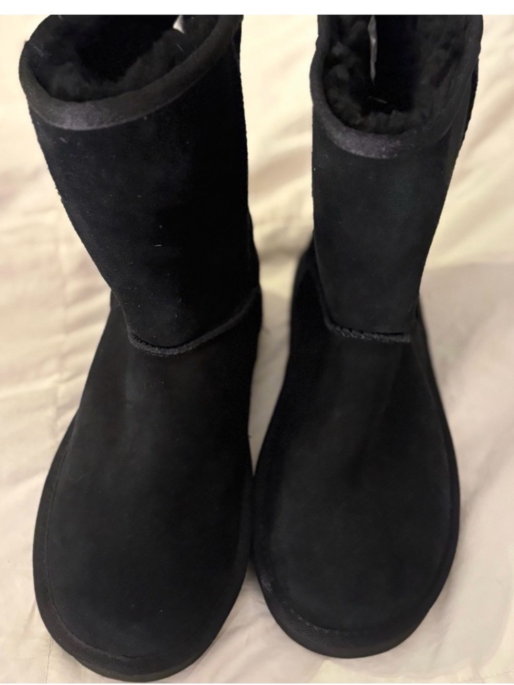 Koolaburra Black Suede Mid-Calf Winter Boots